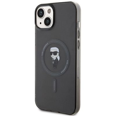 2. Etui Karl Lagerfeld IML Ikonik MagSafe na iPhone 15 Plus - czarne