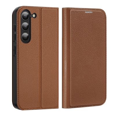 2. Dux Ducis Skin X2 etui Samsung Galaxy S23+ pokrowiec z klapką portfel podstawka brązowe