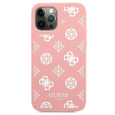 3. Etui Guess Peony Collection na iPhone 12 Pro Max - różowe