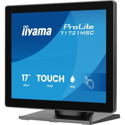 5. iiyama ProLite T1721MSC-B3 monitor komputerowy 43,2 cm (17") 1280 x 1024 px SXGA Ekran dotykowy Blad Czarny