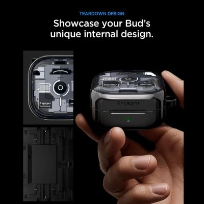 6. Etui Spigen Ultra Hybrid Zero One na Samsung Galaxy Buds 4 / 4 Pro - czarne