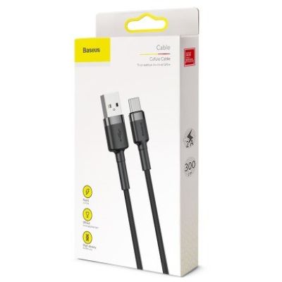 6. BASEUS KABEL USB-C CAFULE CATKLF-UG1 2A 3M CZARNY