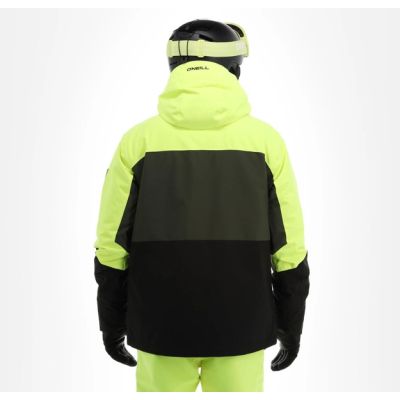 4. O'neill kurtka męska zimowa sportowa Carbonite snowboard narty 10K zielona czarna