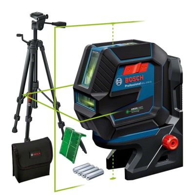 9. Laser krzyżowo-punktowy BOSCH GCL 2-50 G + statyw