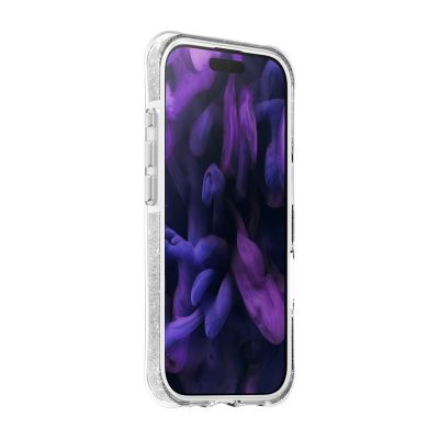 4. LAUT AERO SPARKLE pokrowiec na telefon komórkowy 16 cm (6.3") Srebrny, Przezroczysty