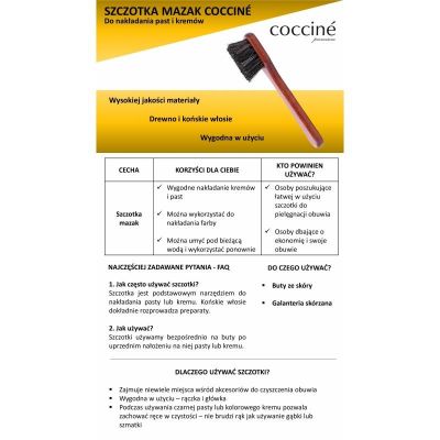 4. Szczotka do butów mazak Coccine mała DA0248