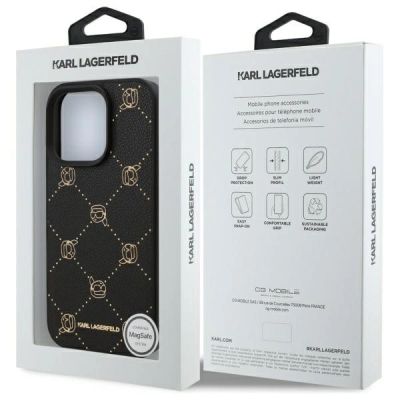 8. Etui Karl Lagerfeld Magsafe Karl Head na iPhone 16 Pro Max - czarne