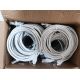 3. equip - Kabel krosowy RJ-45 męski biały linka 25 cm CAT 6 - Bezhalogenowy, Formowany, Komplet 100 szt.