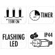 22. LAMPKI CHOINKOWE ŁAŃCUCH ŚWIETLNY 750 LED FLASH CIEPŁY BIAŁY