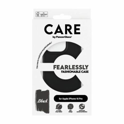 4. Etui CARE by PanzerGlass Fearlessly Fashionable Case na iPhone 15 Pro - czarne