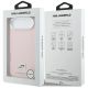 8. Etui Karl Lagerfeld Karl & Choupette Head Pins Saffiano MagSafe na iPhone Air - różowe