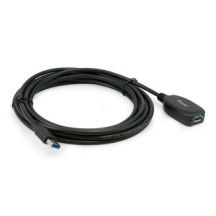 Equip Kabel USB-A3.0->A Akt. Erweiter. St/Bu 5.00m schwarz