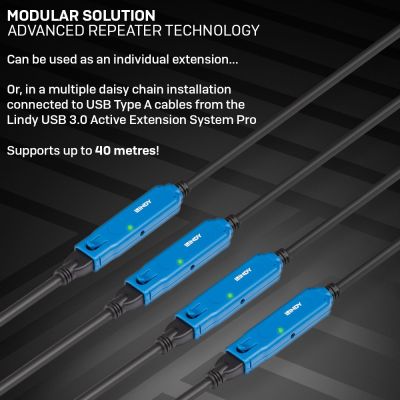 7. Lindy 43380 kabel USB USB 3.2 Gen 1 (3.1 Gen 1) 5 m USB C USB A Czarny