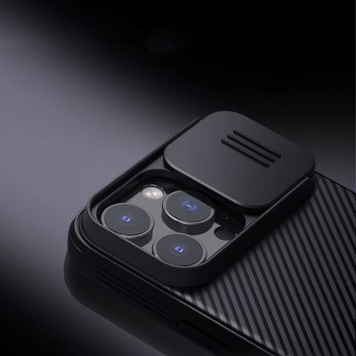 9. Etui Nillkin CamShield Pro Case na iPhone 16 Pro Max z osłoną na aparat - czarne