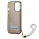 7. Etui Guess Translucent Strap na iPhone 13 Pro / iPhone 13 - czarne