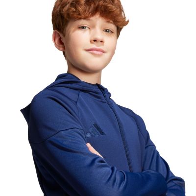 11. Bluza dla dzieci adidas Tiro 25 Full-Zip granatowa JC5127