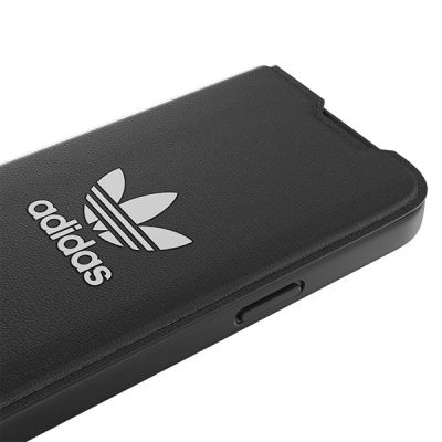 5. Etui Adidas OR Booklet Case BASIC na iPhone 14 Pro - czarno-białe