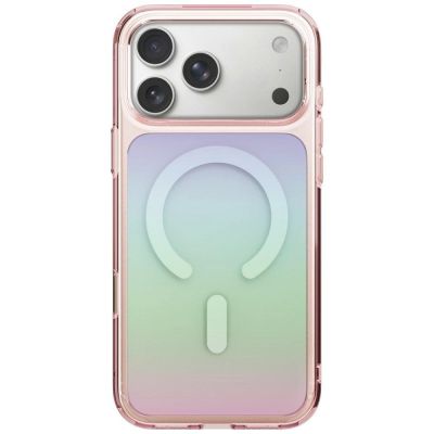 Etui UNIQ Coehl Estelle Magnetic Charging na iPhone 18 Pro / 17 Pro - różowe