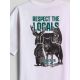 7. T-shirt regular z nadrukiem chłopięcy 4F 4FJKAW26TTSHM4457-10S