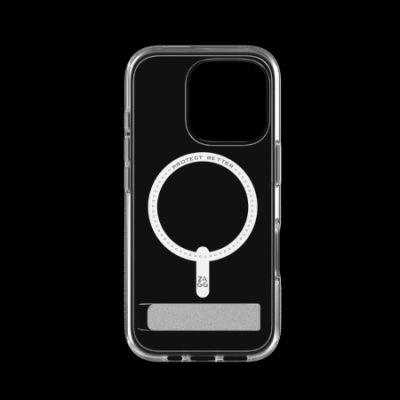 2. Etui ZAGG Crystal Palace Snap Kickstand MagSafe z podstawką na iPhone 16 Pro - przezroczyste