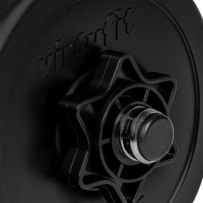 3. VIRTUFIT REGULOWANY ZESTAW HANTLI - WINYL - 2 X 14 KG