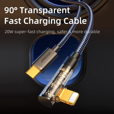 3. Kabel Joyroom Gaming Cable S-CL020A6 Lightning (kątowy) / USB-C (prosty) 20W 1.2 m - niebieski