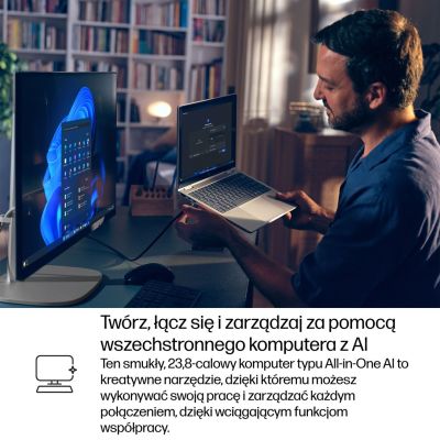 13. HP EliteStudio 8 AiO G1i Ultra 5 235 23.8"FHD Touch IPS 300nits LBL AG 16GB DDR5 5600 SSD512 Intel Graphics Cam 5MP W11Pro 3Y OnSite