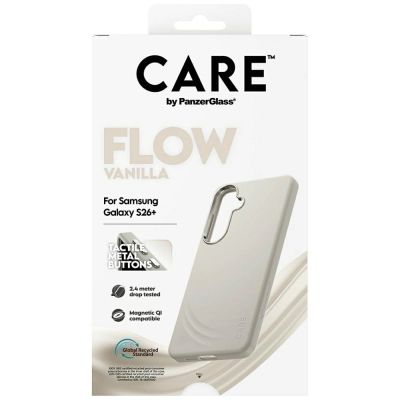 6. Etui CARE by PanzerGlass Flow Vanilla Qi na Samsung Galaxy S26+ - beżowe