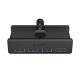 3. Hub Orico MH4PU montowany na zacisk 4x USB-A 3.0 - czarny