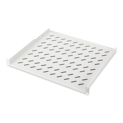 2. Digitus Półka stała 19", 1U, gł. 400 mm, nośność 15 kg, mocowanie w 2 punktach, szary, śruby w kpl.