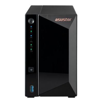 NAS Asustor AS3302T v2; Tower; 2x (3.5" SATA HDD/ 2.5" SSD); Realtek RTD1619B, 2GB DDR4, 1x 2.5GbE, 3x USB 3.2