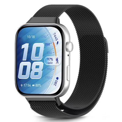 8. Pasek Tech-Protect MilaneseBand na Huawei Watch Fit 3 - czarny
