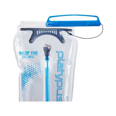4. Platypus BIG ZIP Codzienne użytkowanie 3000 ml Polietylen, Silikon Niebieski, Przezroczysty