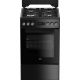 Kuchnia gazowo-elektryczna BEKO FSE52321DBD | termoobieg | grill | czyszczenie parą | czarny