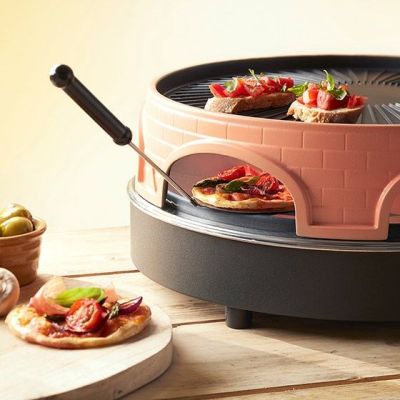 3. Emerio PO-113255.4 grill raclette 1500 W Czarny, Brązowy