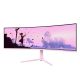 8. Arozzi Nova 49” Curved monitor komputerowy 124,5 cm (49") 5120 x 1440 px Dual QHD LED Różowy