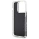 7. Etui Guess Liquid Glitter Marble na iPhone 14 Pro - czarne