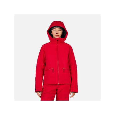 Kurtka narciarska damska ROSSIGNOL W ROCHRUN INSULATED JKT czerwona