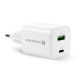 5. EVERACTIVE ŁADOWARKA SIECIOWA GAN 1 X USB ORAZ 1 X USB-C QUICK CHARGE 4.0 45W BIAŁA SC-450Q