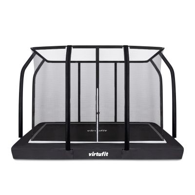9. VIRTUFIT TRAMPOLINA OGRODOWA DO WKOPANIA 183 x 274 CM Z SIATKĄ