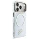 4. Etui Karl Lagerfeld IML KL Script Logo MagSafe na iPhone 17 Pro Max - przezroczyste