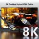 9. UNITEK KABEL HDMI 2.1 8K LUX OPLOT 2M
