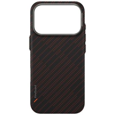5. Etui UNIQ Keva EDGE Magclick Charging na iPhone 17 Pro - pomarańczowe