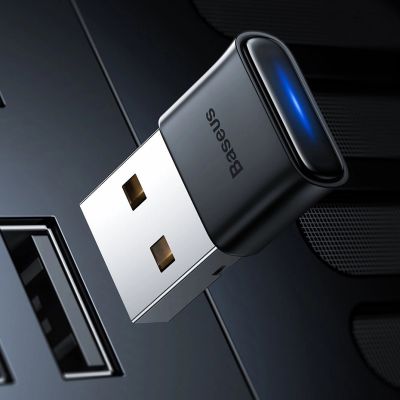 18. Baseus BA04 mini adapter Bluetooth 5.0 USB odbiornik nadajnik do komputera czarny (ZJBA000001)