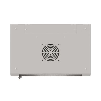 7. Szafa instalacyjna rack wisząca 19" 9U 540x350 szara drzwi przeszklone LANBERG (FLAT PACK)