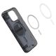 7. Etui Spigen Ultra Hybrid Mag z MagSafe na iPhone 15 Pro - ciemnoszare (wzór Zero One)