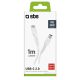 3. Kabel SBS TECABLETCC10W USB-C - USB-C Power Delivery 25W 1 m - biały