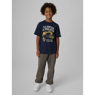 T-shirt regular z nadrukiem chłopięcy 4F 4FJRAW26TTSHM4526-31S