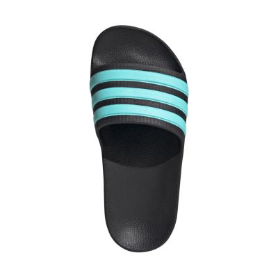 4. Klapki dla dzieci adidas Adilette Aqua Slides czarno-niebieskie JS2497