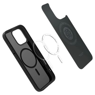 7. Etui Spigen Liquid Air  ”T” MagSafe na iPhone 16 Pro Max - czarny mat